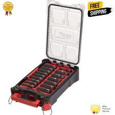 Milwaukee 1/2" Deep Impact Socket Set in Packout Box - Shockwave - 4932480943