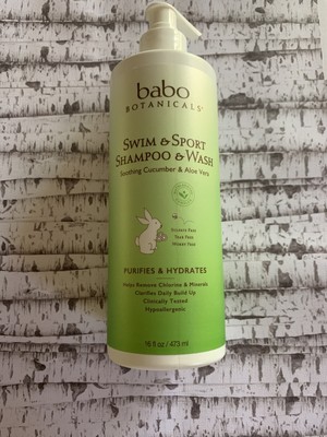 Babo Botanicals Swim & Sport Shampoo & Wash, 16 Fl Oz (899248002026)