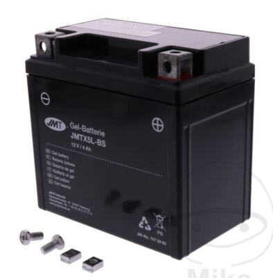 JMT Gel Batterie YTX5L-BS 12 V 4 Ah 80 A 113 x 69 x 105 mm