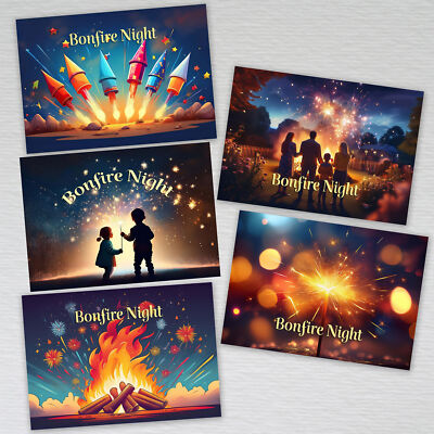 Lagerfeuer Party Einladungen Kinder Kids Feuerwerk Party Einladungen Guy Fawkes Night