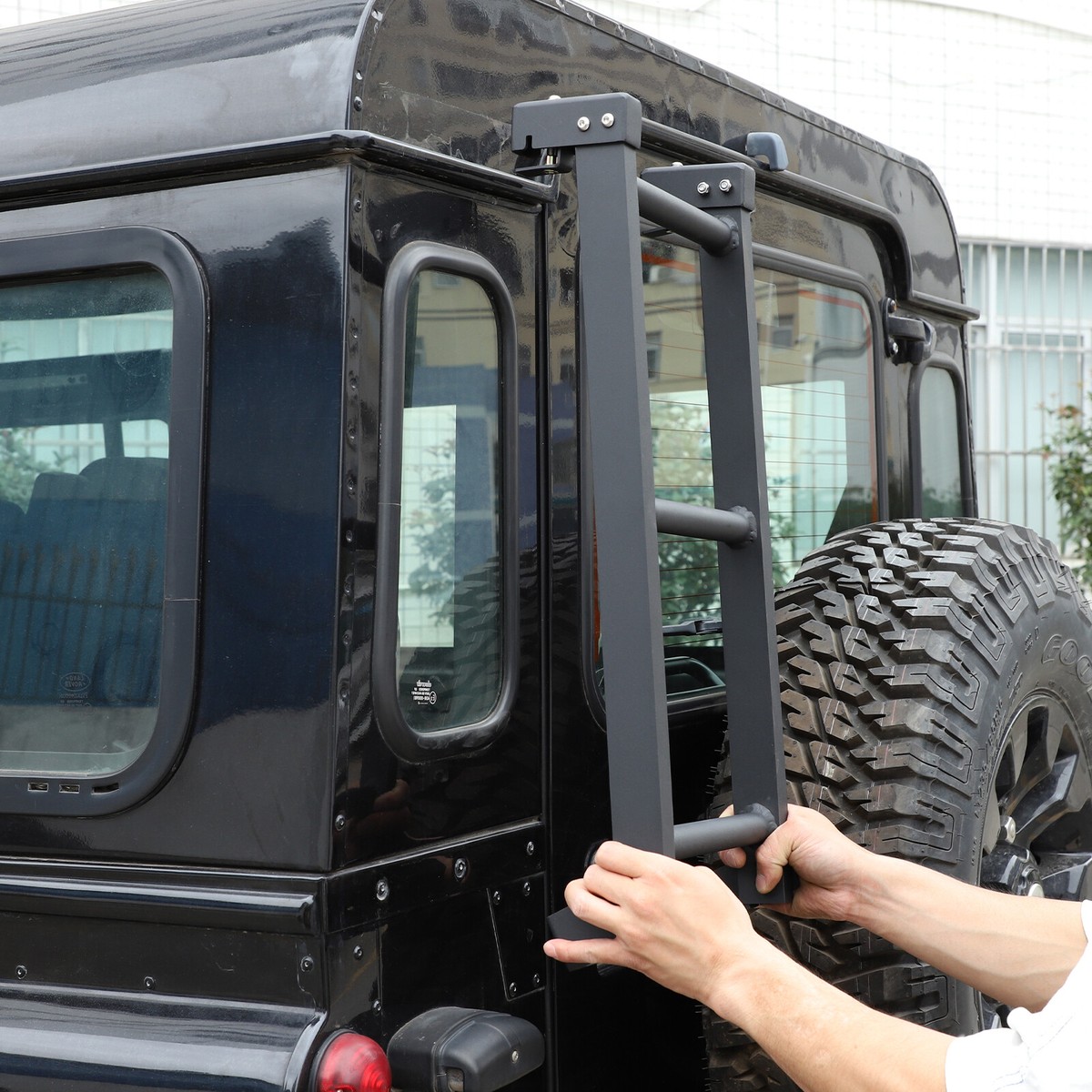 Alloy Car Rear Ladder Rack For Land Rover Defender 90 110 130 2004