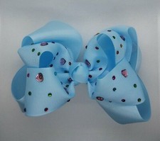 Jumbo Heart Studded Bow