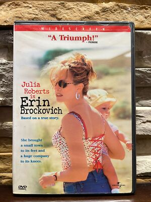 ERIN BROCKOVICH TRUE STORY JULIA ROBERTS ALBERT FINNEY AARON ECKHART WIDESCREEN