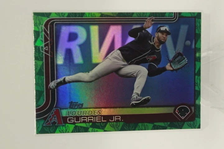 2025 Topps Series 1 #136 Lourdes Gurriel Jr GREEN Spring Training Foil 04/99