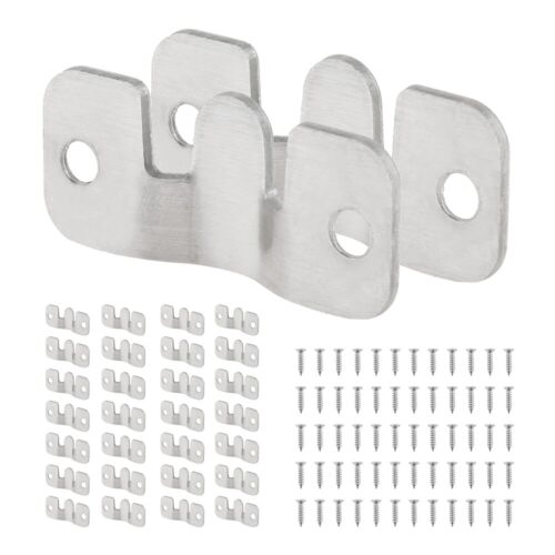 Flush Mount Bracket Picture Hangers Mirror Photo Frame Hanging Hook Hardware HQ - Picture 5 of 12