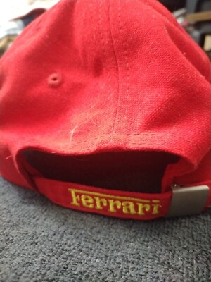 90S Agip motor oils ロゴ刺繍 キャップ フェラーリ 赤 Agip motor oils（Ferrari）CAP VINTAGE 日本製 帽子