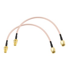 2 Pcs 4" SMA Male to SMA Female Connectors For GPS LAN Common RF Device