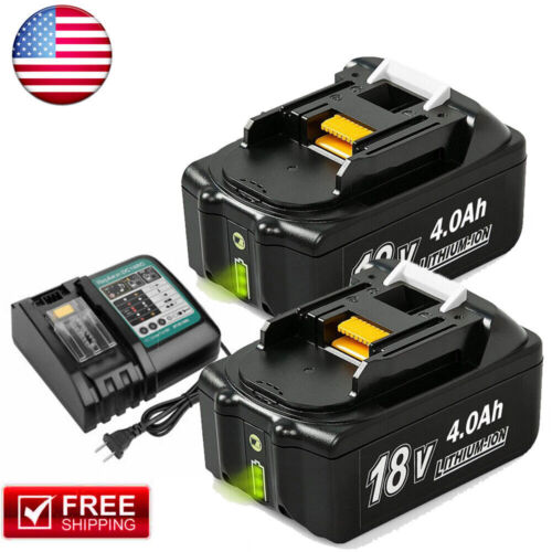 (2) pcs FOR Makita Brand BL1850B-2 18V Batteries 4.0 AH LED 18 Volt LXT