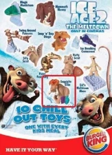 2005 ICE AGE 2 THE MELTDOWN BURGER KING KIDS MEAL TOYS - U PICK