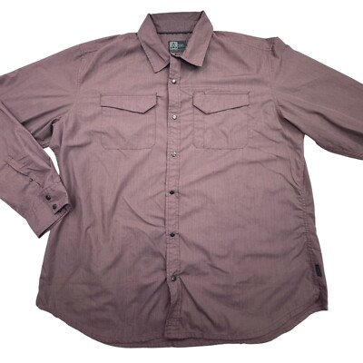Chemise Magpul Homme 3XL Marron – Poches, Manches Longues, Col Snap – Outdoor