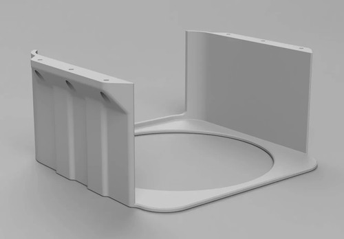 2022 & 2023 Apple Mac Studio Under Desk Mount Under Desk Computer Hanger Bracket - Picture 4 of 4