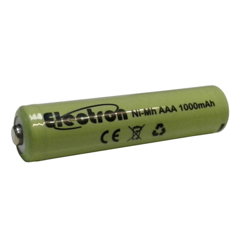 Pila batteria ministilo ricaricabile AAA nimh 1Ah 1,2V universali 45x11mm - Imagen 1 de 2