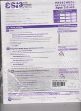 Pearson Early Screening 3rd Ed ESI-3 Ages 3:0-4:5 Record Forms English Qty 25