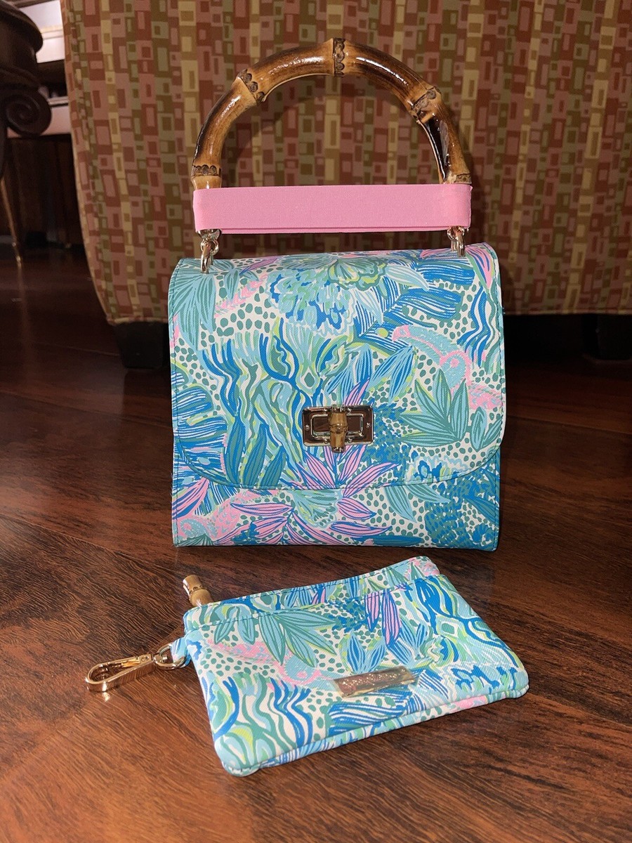 Lilly Pulitzer Holiday In The Sun TOP HANDLE BAG & ZIP WALLET