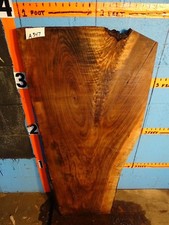 A347 - 1 7/8" THICK black walnut live edge slab table bench shelf