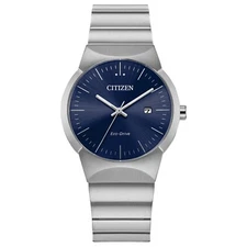 Citizen Eco-Drive Women's Axiom Silver Stainless Steel Watch 32MM EW2670-53L