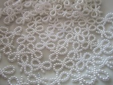 100 Beads White half Beads Round Decorative Pearls Wax Beads D