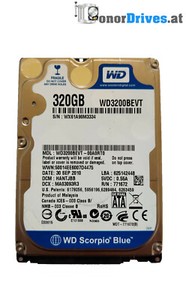 Western Digital- WD3200BEVT-00A0RT0 - 320 GB - SATA - PCB 2060-771672-004 Rev.A*