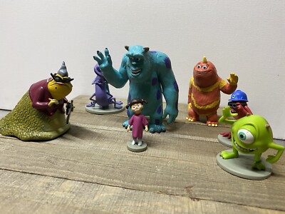 Disney Pixar MONSTERS INC and Monsters University Characters Toys (Lot of 9)