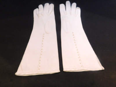 TILDY LADIES WHITE DOUBLE WOVEN COTTON GLOVES UNLINED SIZE 6.5 | eBay