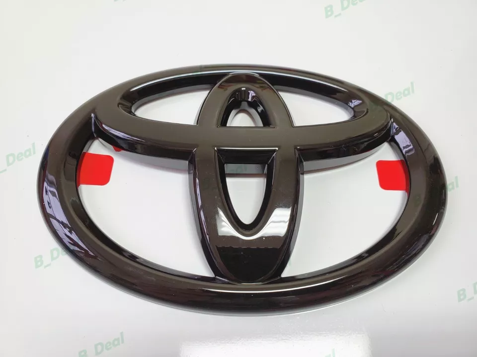 1 pieza emblema superpuesto logotipo Toyota negro brillante apto para Sienna Highlander Land Cruiser  Foto 4 de 4