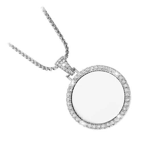 Rhinestone Pendant Bezels for Jewellery Making Sublimation Pendants - Picture 2 of 12