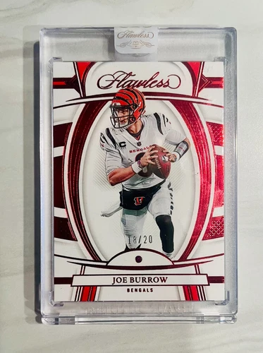 2022 Panini Flawless #11 Joe Burrow Ruby /20 - SEALED