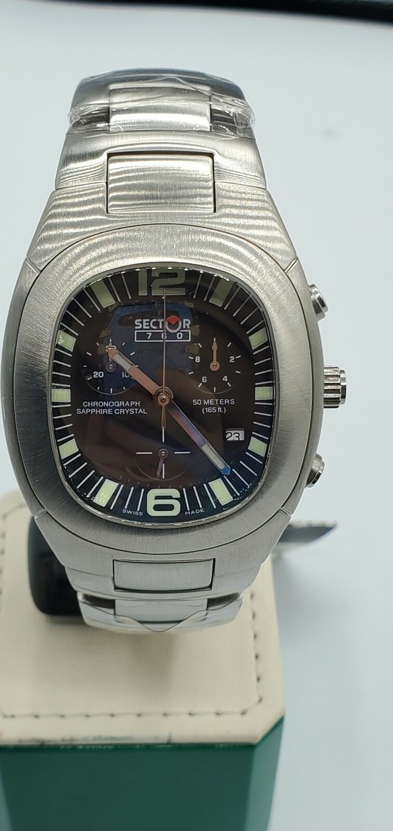 Sector 760 Chrono Black Dial Sapphire Crystal Men's Watch
