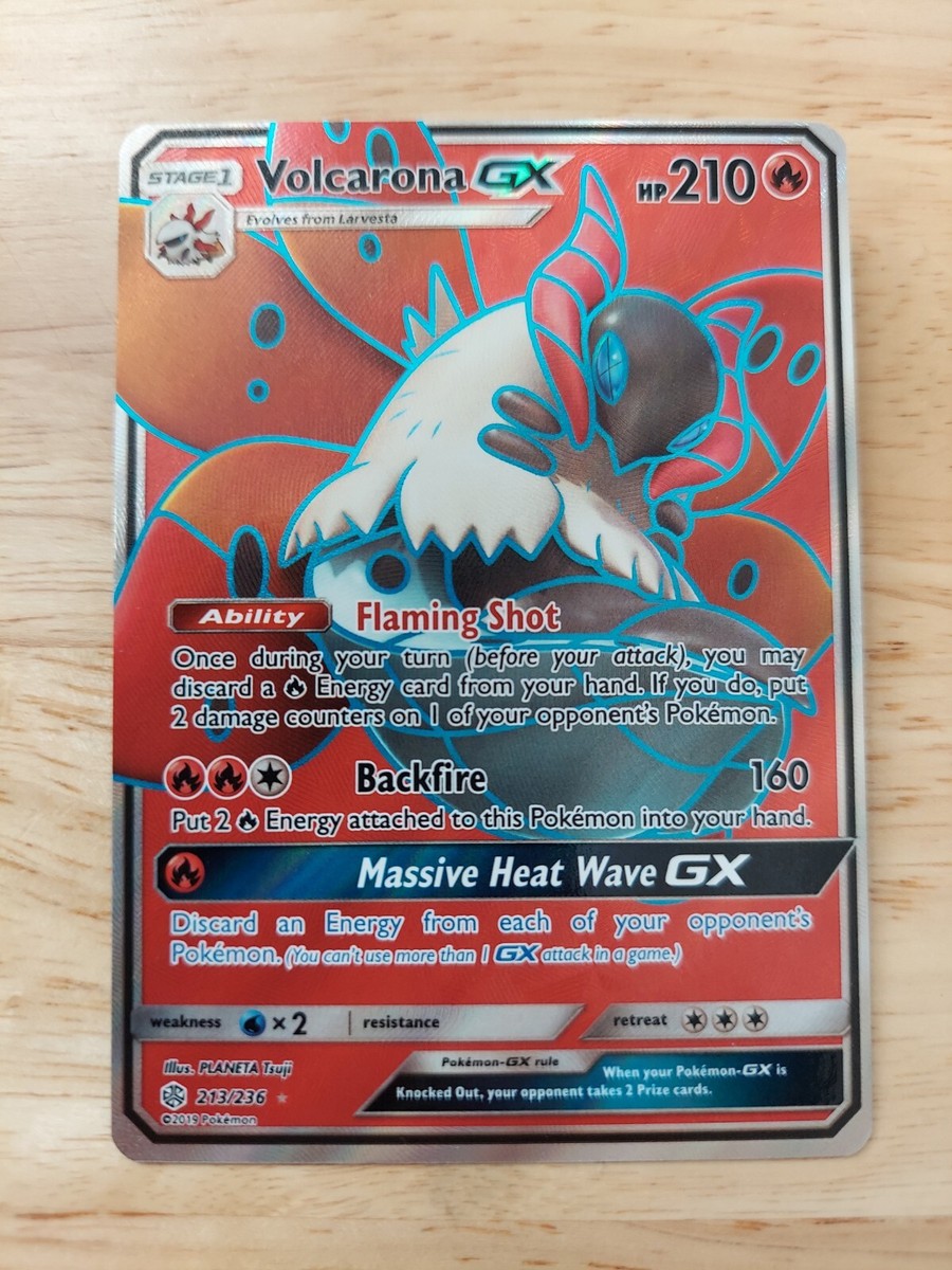 Volcarona GX 213/236 Cosmic Eclipse NM Full Art Ultra Rare Pokemon