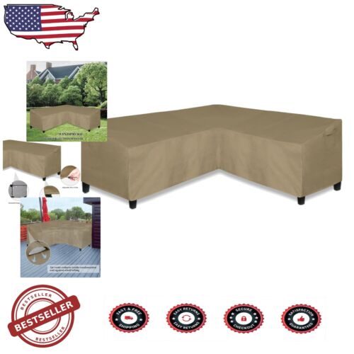 Oxford-Gewebe wasserdicht Terrasse Abschnitt Abdeckung, 85" L, einfache Installation Kamel Farbe