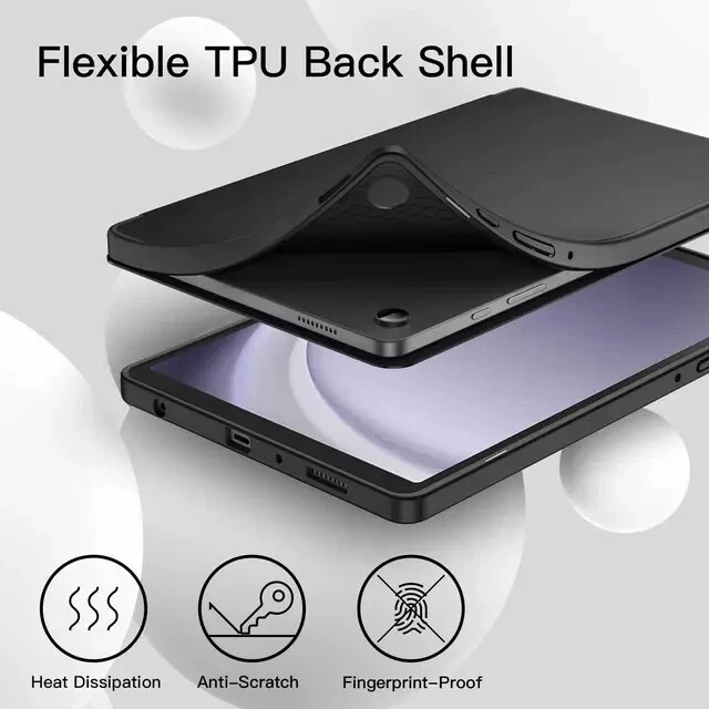 Case Samsung Galaxy Tab A9 8.7" Soft TPU Tri-Fold Stand Protective Tablet Cover - Image 4 of 4