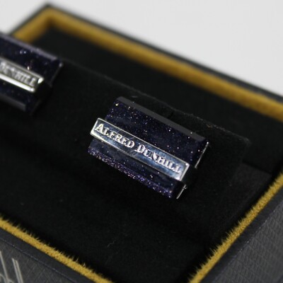 Alfred Dunhill NWB Galaxy Cufflinks In Silver With Purple | eBay