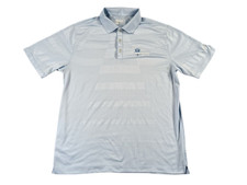 Nike Golf Tour Performance Polo Mens Large Blue Short Sleeve Dri Fit Emboridered