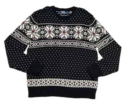 $249 Polo Ralph Lauren Fair Isle Snowflake Nordic Sun Valley