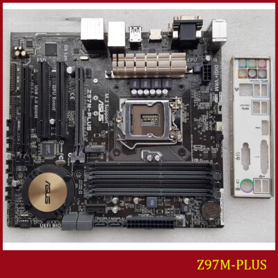 FOR ASUS Z97M-PLUS LGA 1150 DDR3*4 32GB HDMI DVI VGA Micro ATX Motherboard Test
