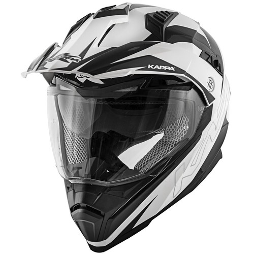 CASCO KAPPA KV30 ENDURO FLASH BIANCO / NERO | eBay
