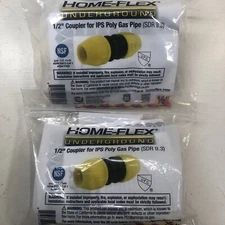 1/2 In. Ips (SDR 9.3) (2) 1/2 In. Cts Underground Yellow Poly Gas Pipe Adapter