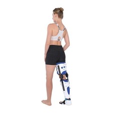 Pie derecho-Ajustable Ortopédico KAFO Rodilla Tobillo Pie Soporte Soporte Universal