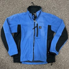 Haglofs Windstopper Fleece Jacket Womens L Gore Windstopper Fabric Blue Full Zip