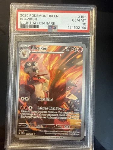 2025 Pokemon SV Destined Rivals DRI EN Blaziken #192/182 PSA 10