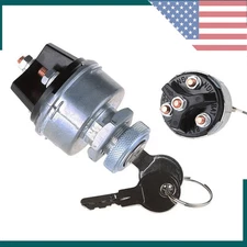 12V Universal Ignition Key Starter Switch W/2 Keys For Trailer Car Truck Tractor