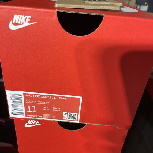 Nike Offcourt Slide Chicago CUBS Men Black & Blue DH6973 001 Size: 11 Nib - 第 2/4 張圖片