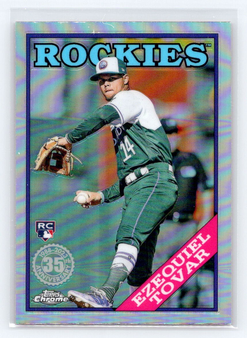 2023 Topps Chrome 35th Anniversary #88BC-9 Ezequiel Tovar RC Rockies