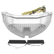 BikeMaster Integrated and Sequential Taillights - Integrated Clear TZY-202-INT