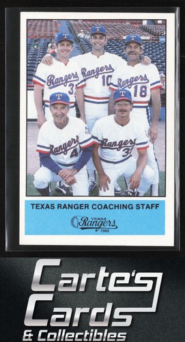 Art Howe Donnelly Ezell 1985 Performance Printing Texas Rangers SGA #NNO Coaches