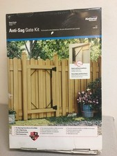 National Hardware 3.74 in. L Black Steel Anti-Sag Gate Kit 1 pk