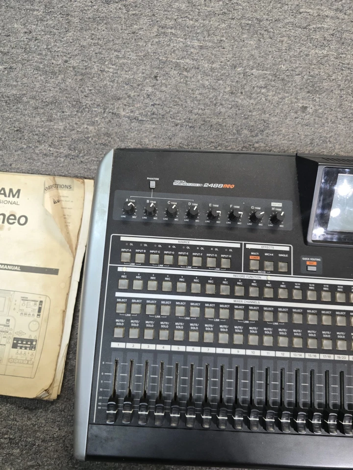 TASCAM 2488neo 24-Track Digital Recorder Tested Working Good Condition - Image 4 of 4