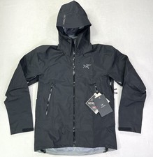 Arc'teryx Beta SL Jacket Black Mens Size Medium Gore-Tex Full Zip Hooded New