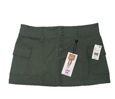 Women  s Vanilla Star Forest Green Denim Skirt Sz 13 Waist 31
