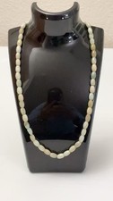 Natural Multicolor Burma A Jade jadeite 7mm oval Beads Necklace 19" 383